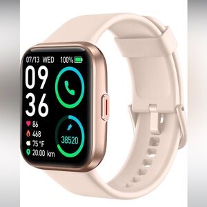 SKG Smart Watch V7 PRO with pink band